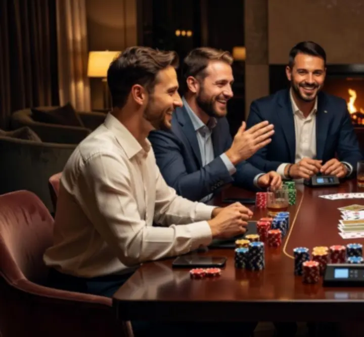Stílusos póker esemény és party hangulat